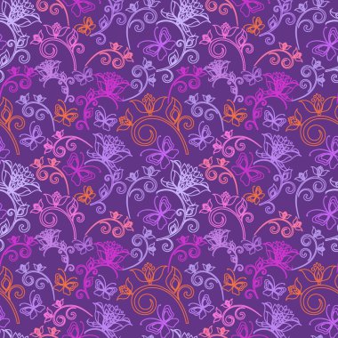 süslü çiçek sorunsuz doku, sonsuz deseni çiçekli. duvar kağıdı, desen dolgularını, web sayfası arka planı için seamless modeli-ebilmek var olmak kullanılmış, yüzey textures.you kolayca renkleri değiştirebilirsiniz