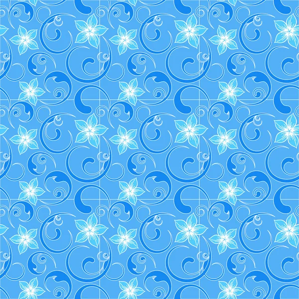 Textura sin costura floral adornada, patrón sin fin con flores. Patrón sin costura se puede utilizar para el papel pintado, relleno de patrones, fondo de página web, textures.you superficie puede cambiar fácilmente los colores — Vector de stock