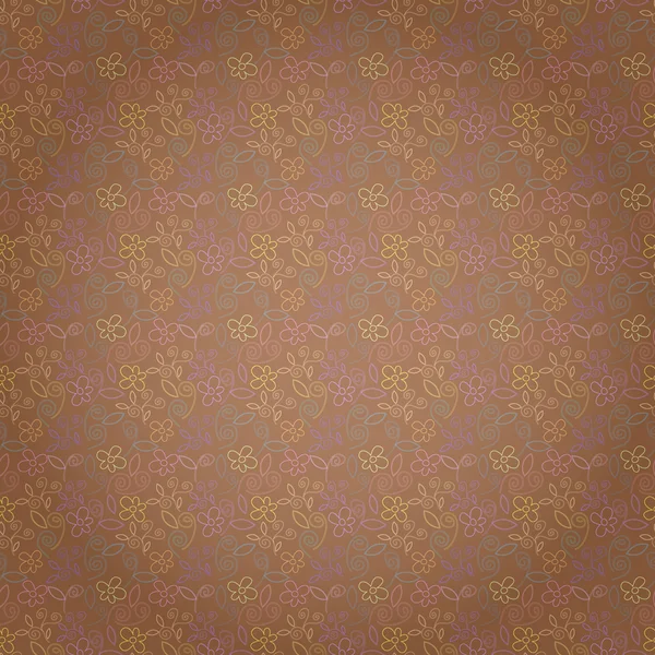 Texture fleurie sans couture, motif sans fin avec des fleurs. Modèle sans couture peut être utilisé pour le papier peint, remplissage de motif, fond de page Web, textures.you surface peut facilement changer de couleurs — Image vectorielle