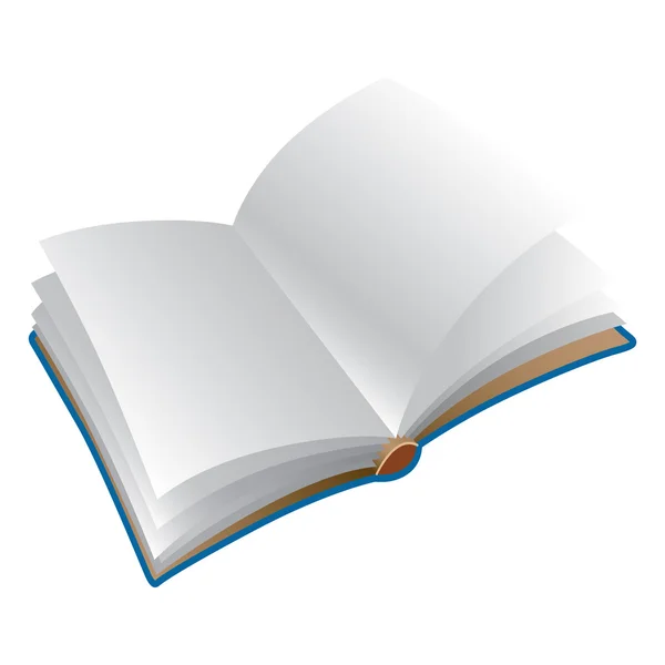 Open book, daily log raster copy of a vector — Stockvector