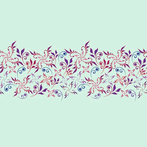 Textura floral sin costura ornamentada abstracta — Vector de stock