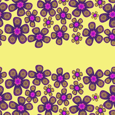 soyut süslü çiçek doku