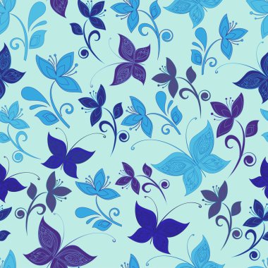 soyut süslü çiçek doku