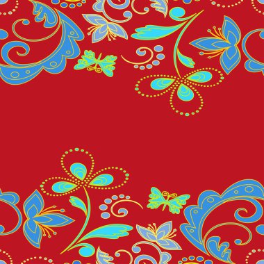 soyut süslü çiçek doku