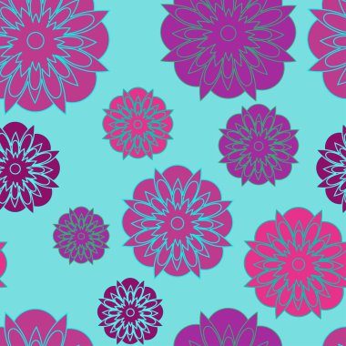 soyut süslü çiçek doku