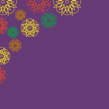 soyut süslü çiçek doku