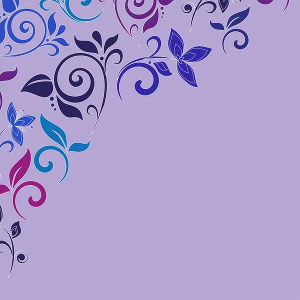 Abstracte sierlijke floral textuur — Stockvector