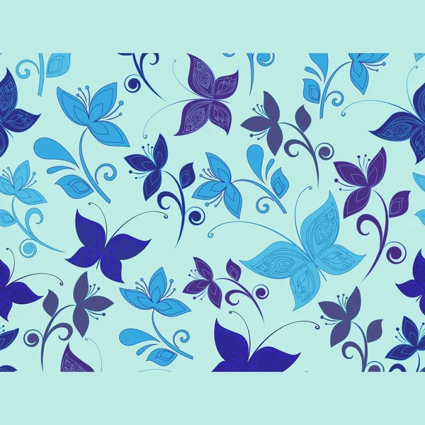 Textura floral ornamentada abstrata — Vetor de Stock