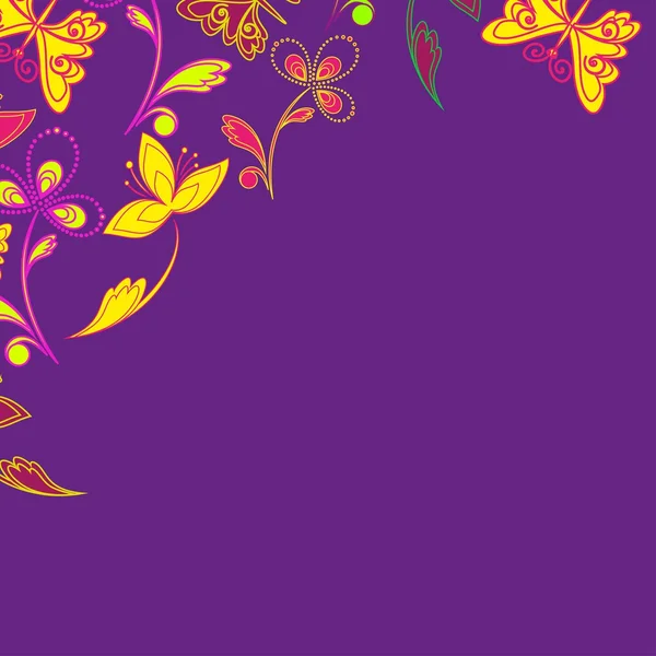 Abstracte sierlijke floral textuur — Stockvector