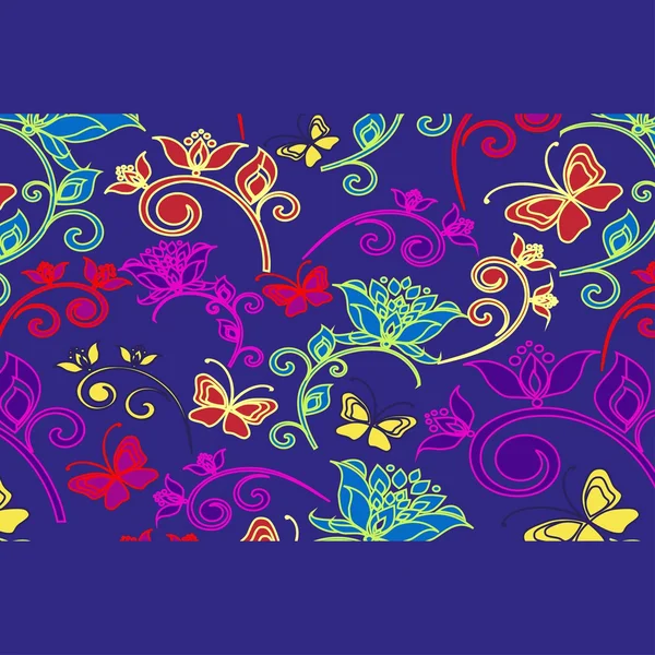 Abstracte sierlijke floral textuur — Stockvector