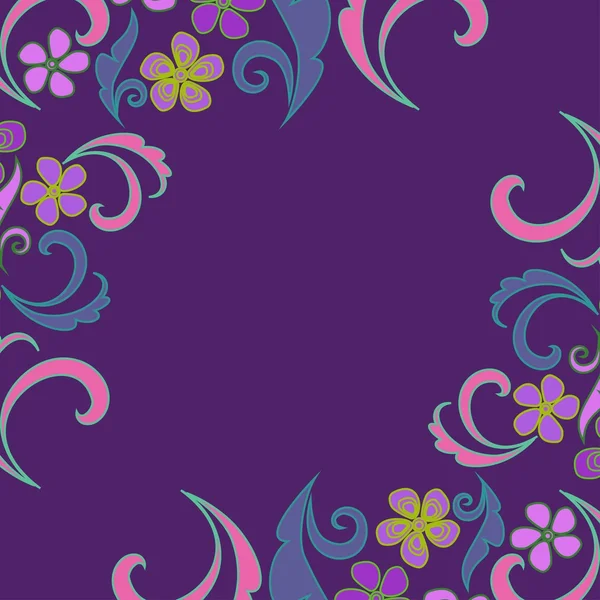 Textura floral ornamentada abstrata — Vetor de Stock