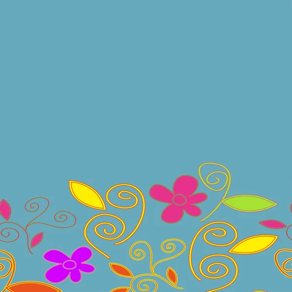 Abstracte sierlijke floral textuur — Stockvector