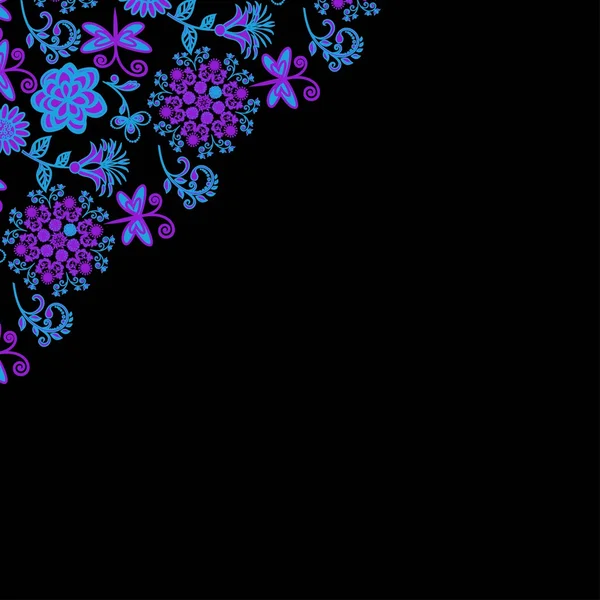 Textura floral ornamentada abstrata — Vetor de Stock