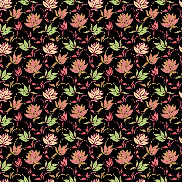 Texture fleurie sans couture abstraite — Image vectorielle
