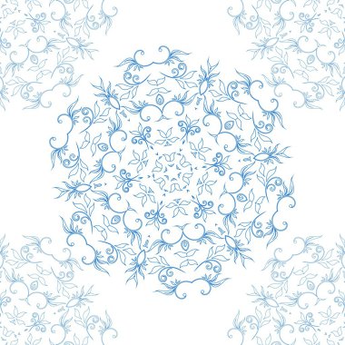 soyut daire süslü çiçek doku