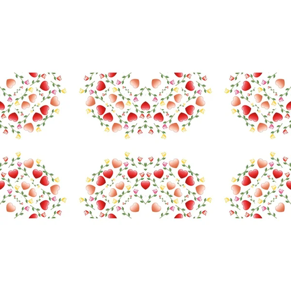 抽象的な円形華やかな花のテクスチャ — ストックベクタ