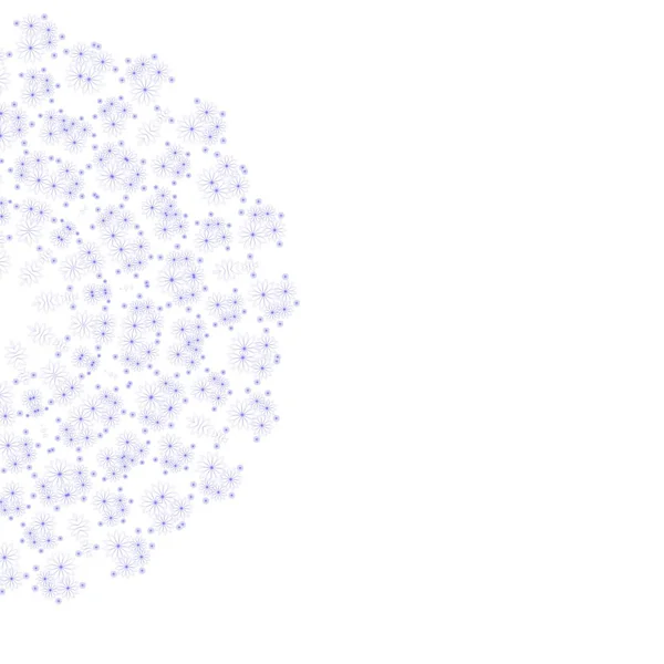 Segmento de círculo abstracto adornado textura floral — Vector de stock