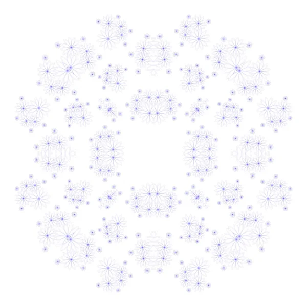 Abstraktní kruh ozdobený květinovými textura — Stockový vektor