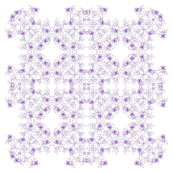 Abstraktní kruh ozdobený květinovými textura — Stockový vektor