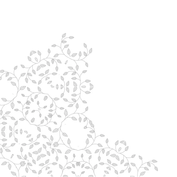 Segment van abstracte cirkel sierlijke floral textuur Stockvector