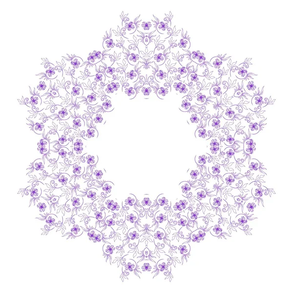 Абстрактный круг украшенная цветочная текстура Лицензионные Стоковые Иллюстрации