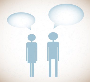 adam ve kadın Grunge arka plan