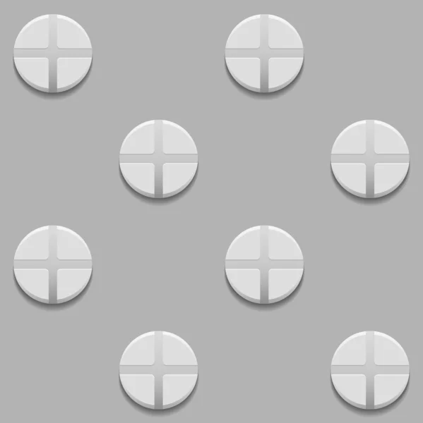 Modèle sans couture avec vis sur fond gris — Image vectorielle