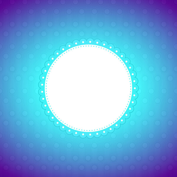 Rounded artistic banner, colorful lighting background