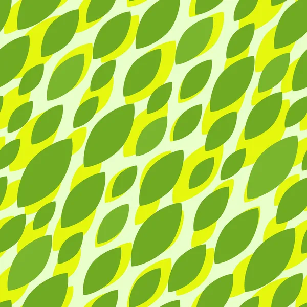 Χωρίς ραφή πρότυπο με πράσινα φύλλα — Διανυσματικό Αρχείο
