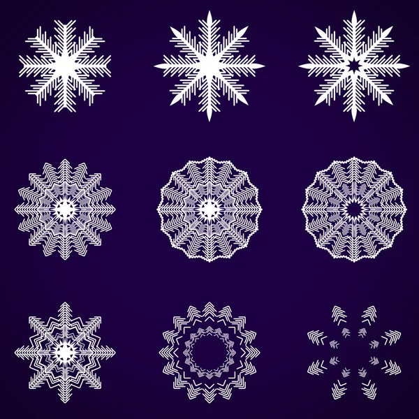 Flocon de neige abstrait décoratif. Illustration vectorielle . — Image vectorielle