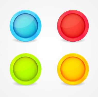 rengi parlak düğmeler