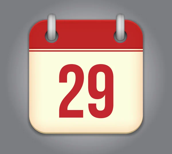 Icona dell'app Calendario vettoriale — Vettoriale Stock