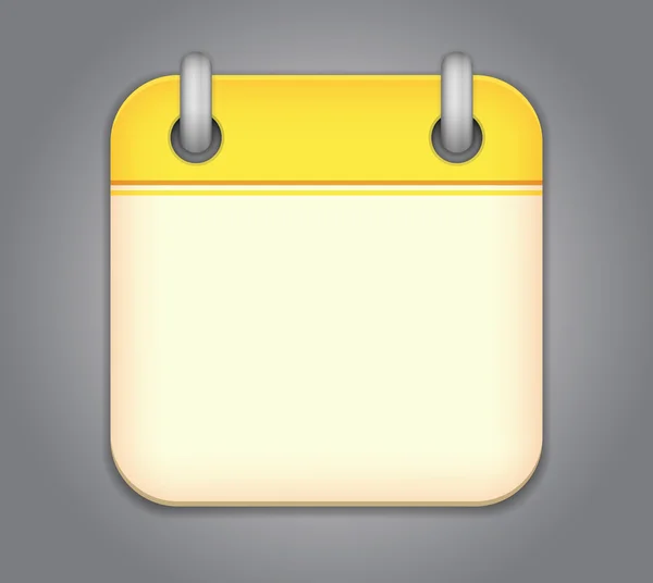 Vector calendar app icon — Stock Vector