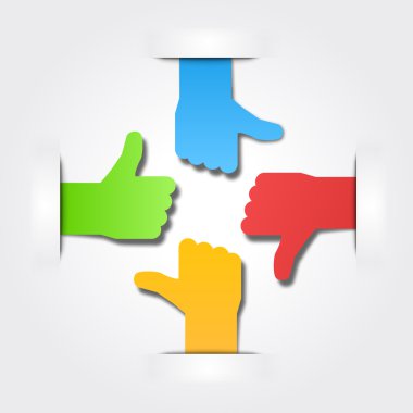 Uluslararası başparmak takımı. vektör arka plan