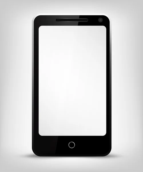 Smartphone met wit scherm — Stockvector