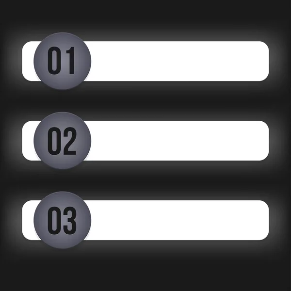 Infographie en trois étapes — Image vectorielle