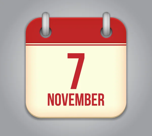 Vector November calendar app icon — Stock Vector