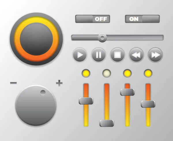 Éléments vectoriels d'interface utilisateur Web pour applications — Image vectorielle