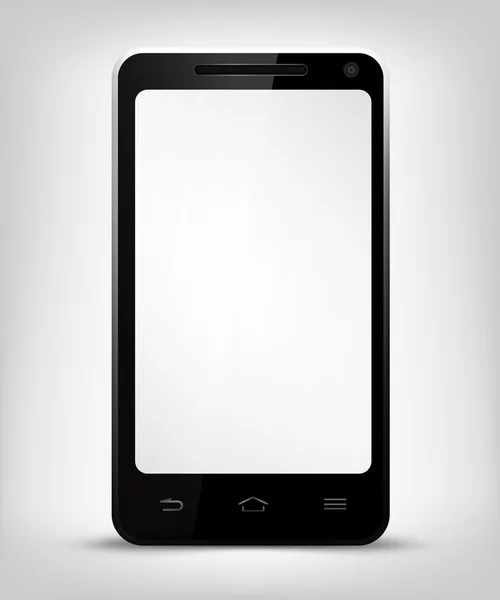 Smartphone con pantalla blanca — Archivo Imágenes Vectoriales