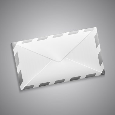 retro vektör zarf çizgili