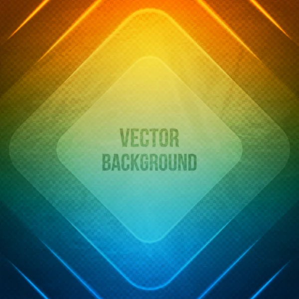 Fondo geométrico vectorial. Fondo grunge con cuadrados. Retro ilustración — Vector de stock