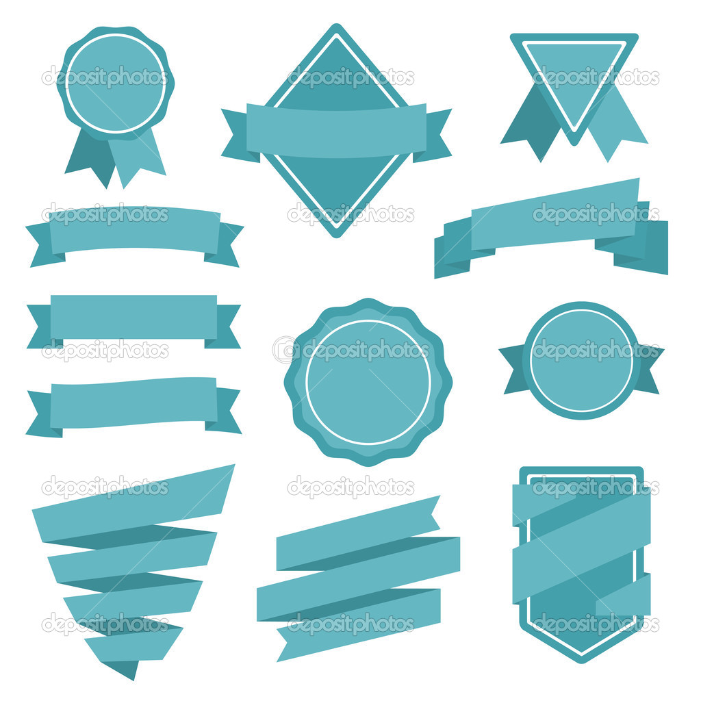 Vector Stickers and Badges. Flat Style
