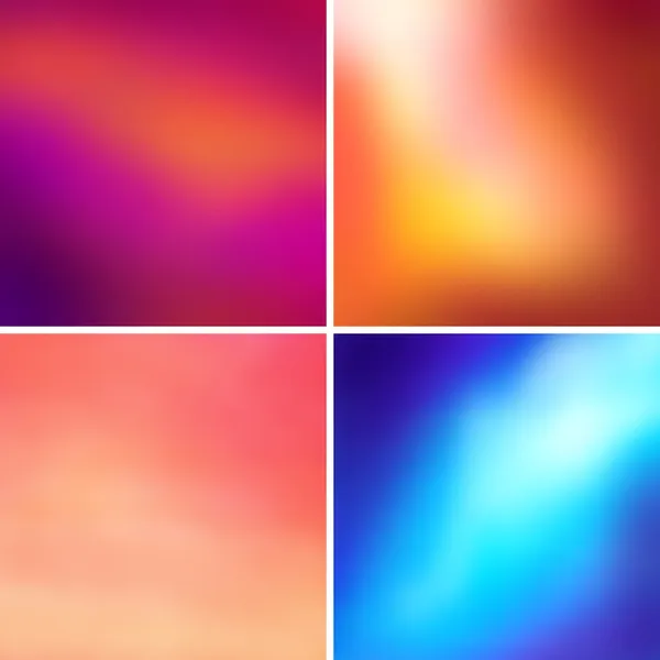 soyut renkli bulanık vektör arka set