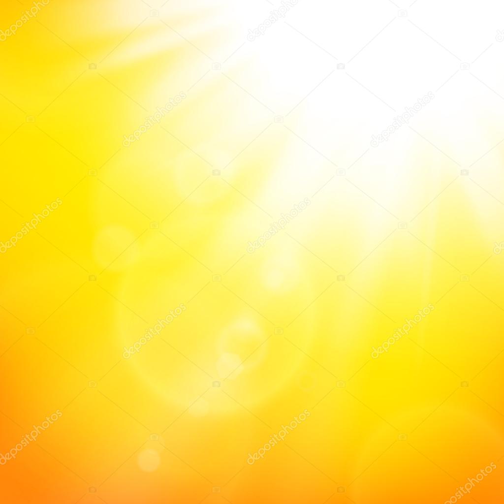 Vector abstract background with summer sun and lens flares