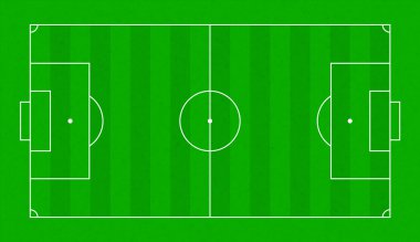 dokulu çim futbol sahası. Futbol yeşil alan vektör arka plan
