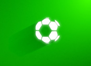 yeşil çim alan uçan daire futbol topu