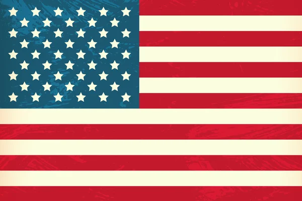 Vector grunge estilo bandeira dos EUA —  Vetores de Stock