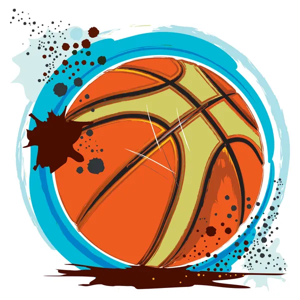 Schmutzige Basketballs.eps — Stockvektor