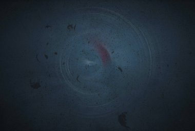 Sarmal hareketin oluşturduğu bir uzay konseptiyle siyah arkaplan