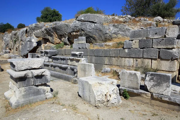 Letoon Ancient City Ist Ein Sehenswertes Historisches Wahrzeichen Das Einst — Stockfoto